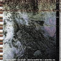NOAA Satellitenbild vom 25.12.2009 - 22:08:06